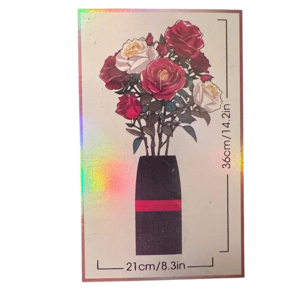 EDUCIRO Flowers Bouquet Building Decoration Set (818 PCS) Christmas Mother's Day